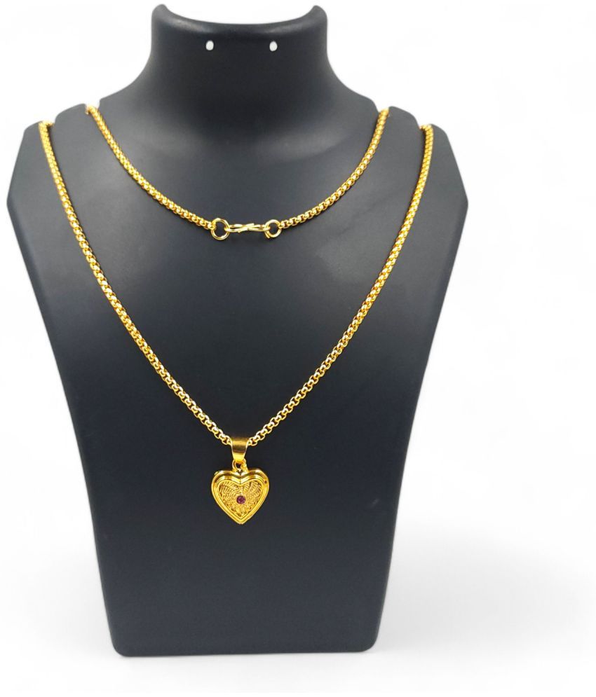     			QKATIKA Gold Pendant set ( Pack of 1 )