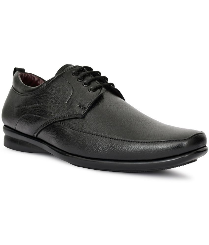     			1AAROW Black Men's Derby Formal Shoes