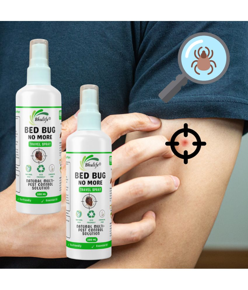     			Bhulife Bed Bug Spray Natural Bedbug Spray Pack of 2