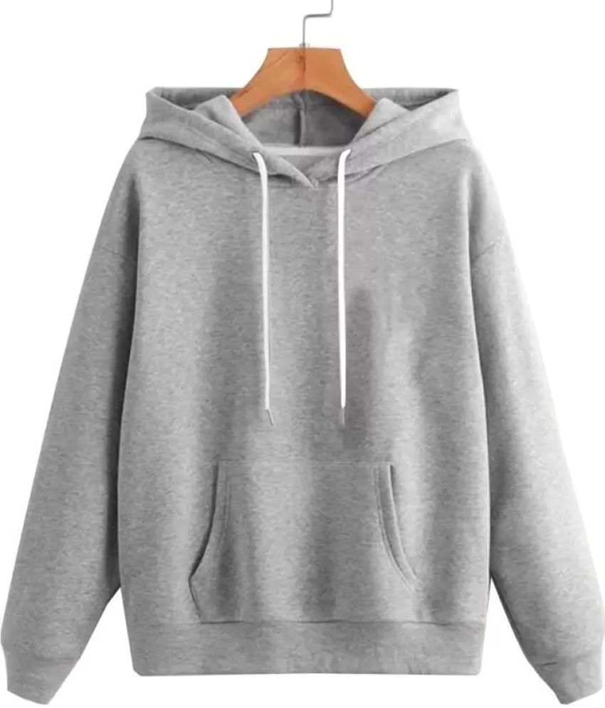     			FABRIPPLE Fleece Hooded Men's Sweatshirt - Grey ( Pack of 1 )