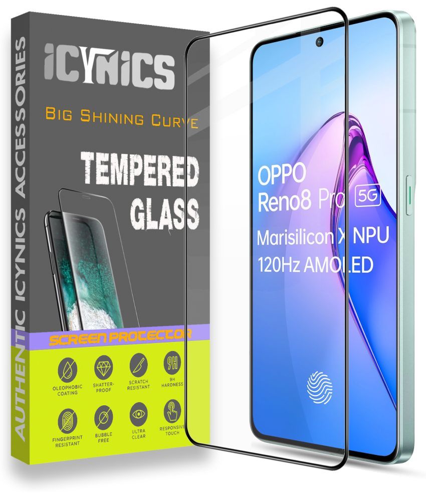     			Icynics Tempered Glass Compatible For Oppo Reno 8 Pro 5g ( Pack of 1 )