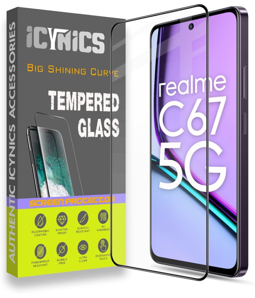     			Icynics Tempered Glass Compatible For realme C67 5G ( Pack of 1 )