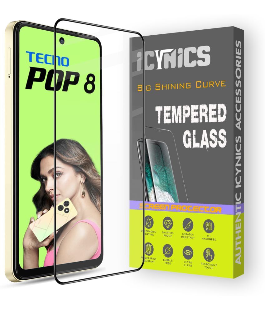     			Icynics Tempered Glass Compatible For Tecno Pop 8 ( Pack of 1 )