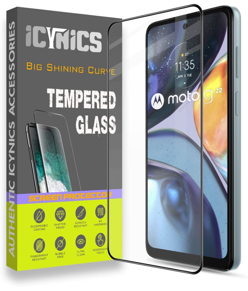     			Icynics Tempered Glass Compatible For Moto G22 ( Pack of 1 )