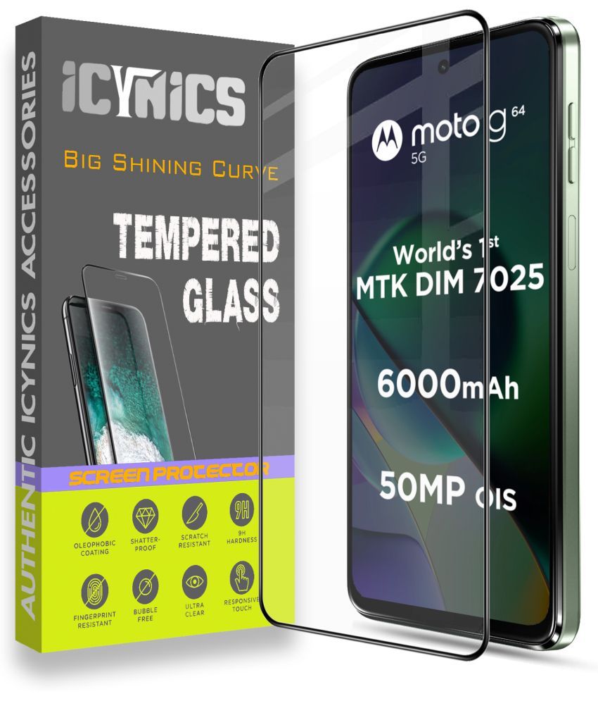     			Icynics Tempered Glass Compatible For Motorola G64 5G ( Pack of 1 )