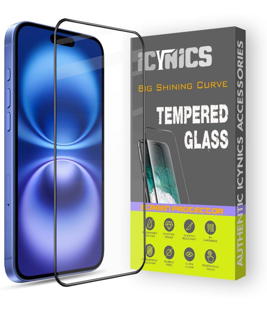     			Icynics Tempered Glass Compatible For Apple iPhone 16 plus ( Pack of 1 )