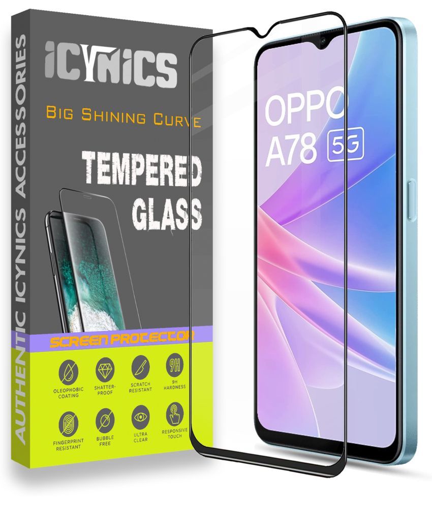     			Icynics Tempered Glass Compatible For OPPO A78 5G ( Pack of 1 )