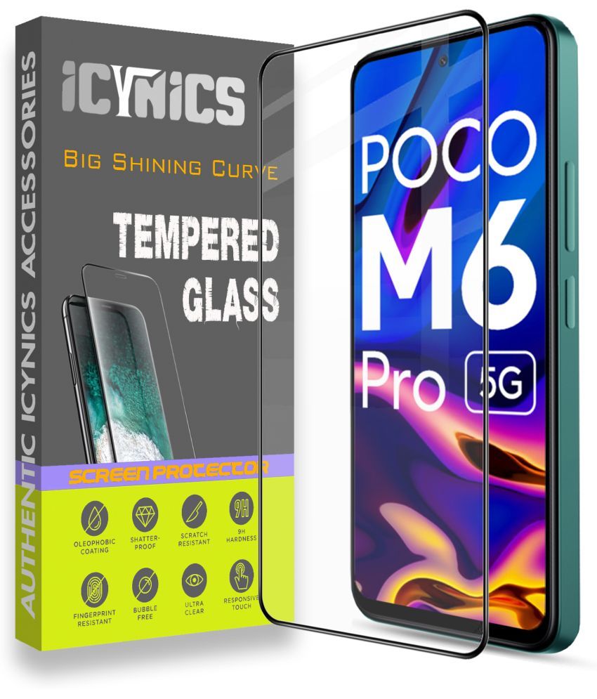     			Icynics Tempered Glass Compatible For Poco M6 Pro ( Pack of 1 )