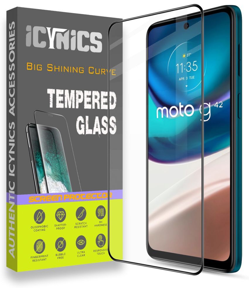     			Icynics Tempered Glass Compatible For Motorola G42 ( Pack of 1 )