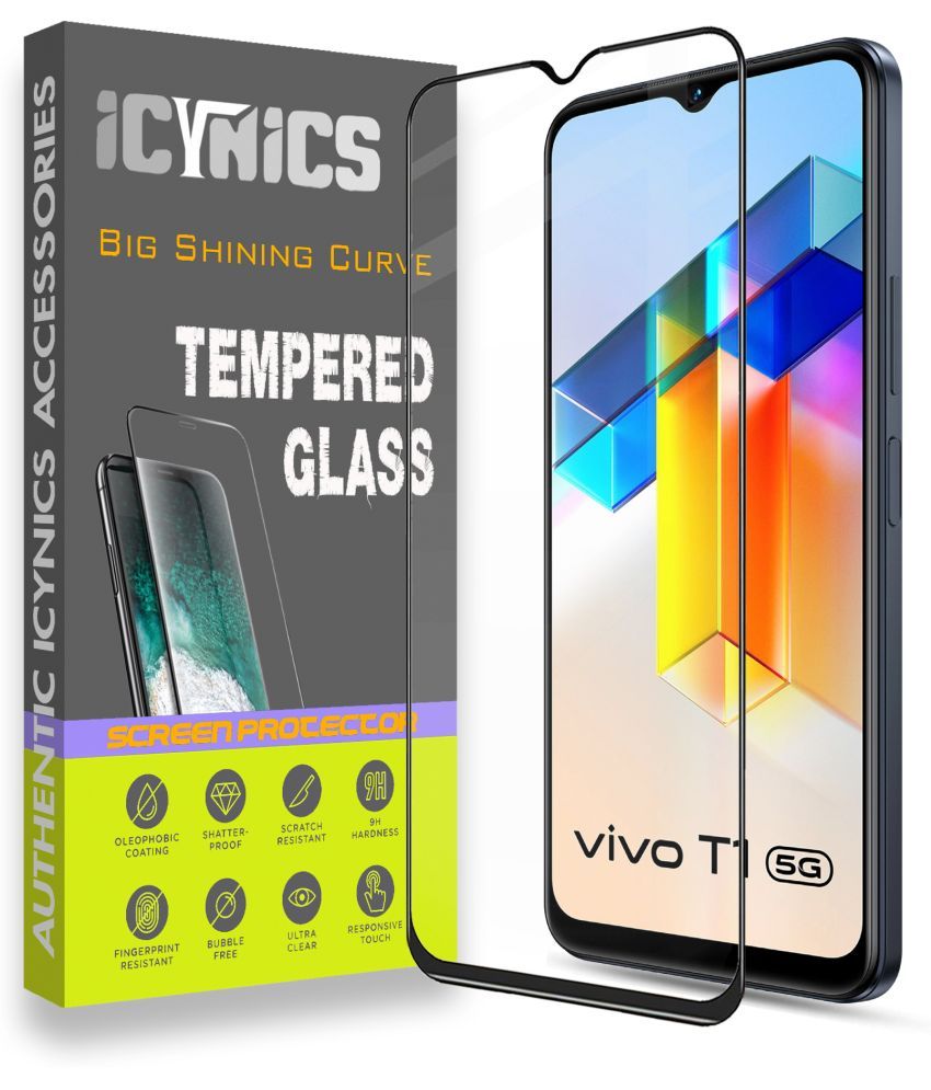     			Icynics Tempered Glass Compatible For Vivo T1 5G ( Pack of 1 )