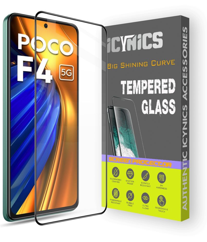     			Icynics Tempered Glass Compatible For Poco F4 5G ( Pack of 1 )