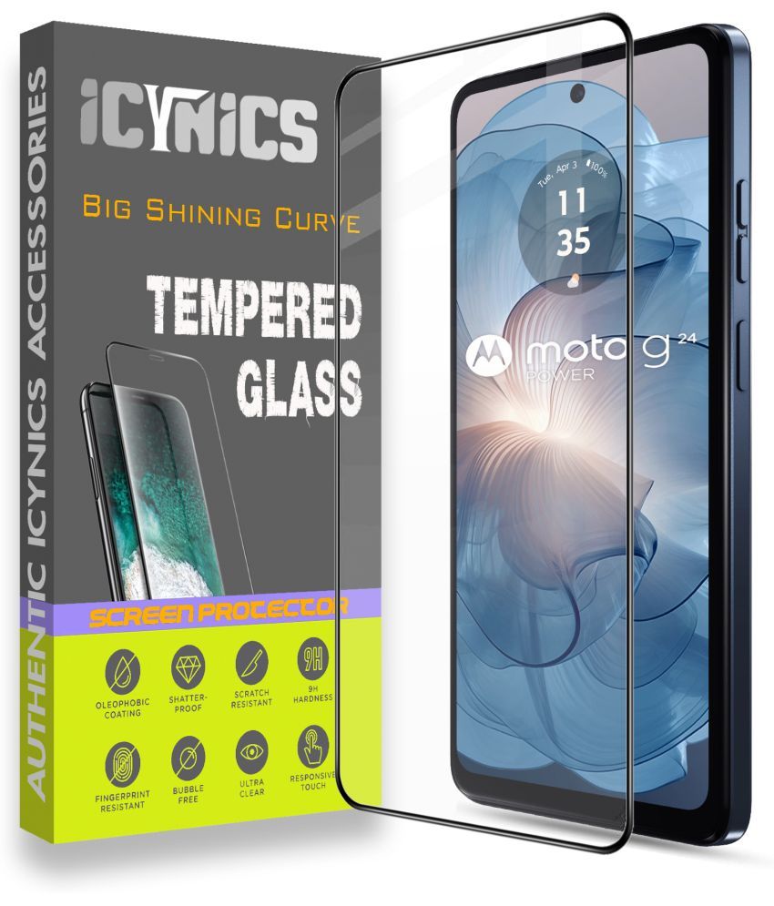     			Icynics Tempered Glass Compatible For MOTOROLA G24 Power ( Pack of 1 )