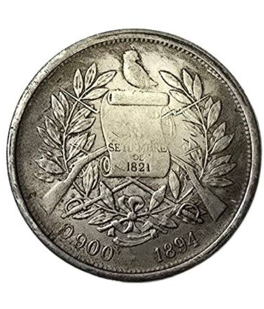     			Very Rare 1 Peso 1894 REPUBLICA DE GUATEMALA Coin