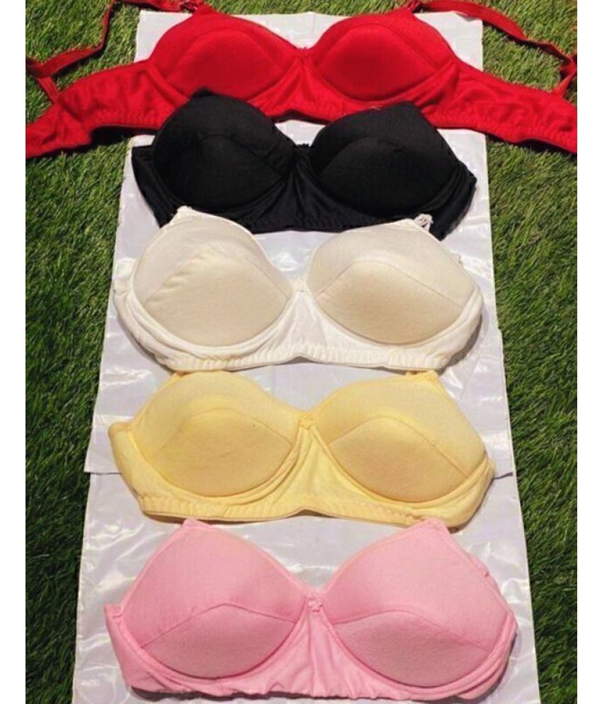     			ultraundies Pack of 5 Cotton Blend Heavily Padded Everyday Bra For Women ( Multicolor )