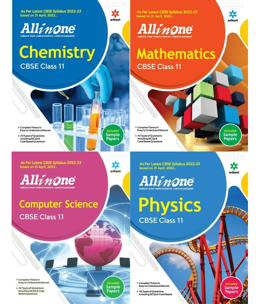     			Arihant All In One Cbse Physics - Chemistry - Mathematics - Computer Science For 11th ( Set Of 4 Books )