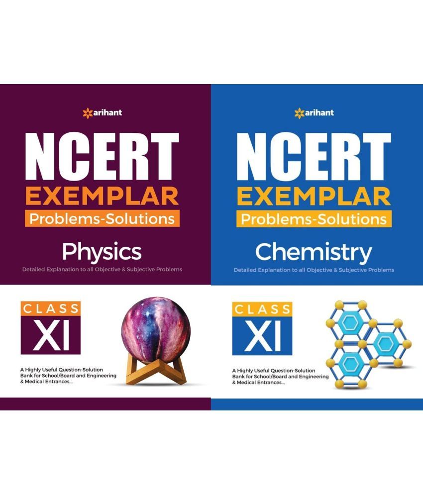     			Arihant Class 11 - NCERT Exempler - Problems-Solutions - Physics + Chemistry - Combo Set Of 2 Books - 2023-24