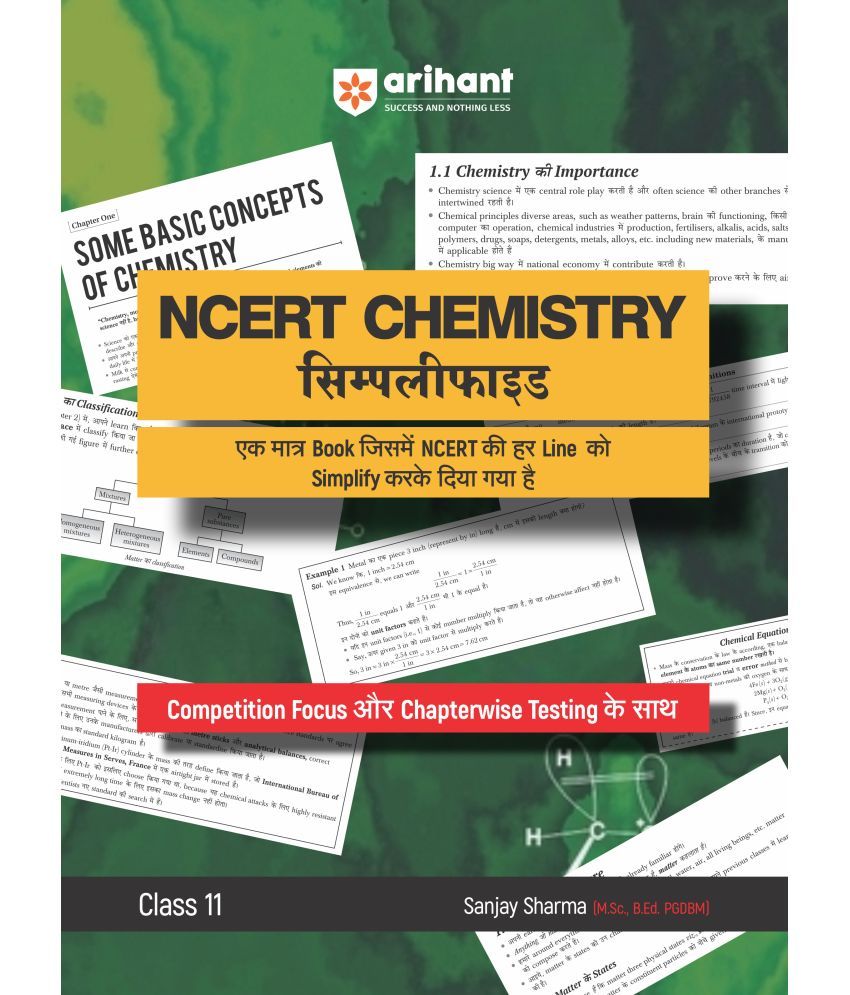     			Arihant NCERT CHEMISTRY Simplified Class 11th | Bilingual Format | Hindi + English | with Competition Focus and Chapterwise Testing