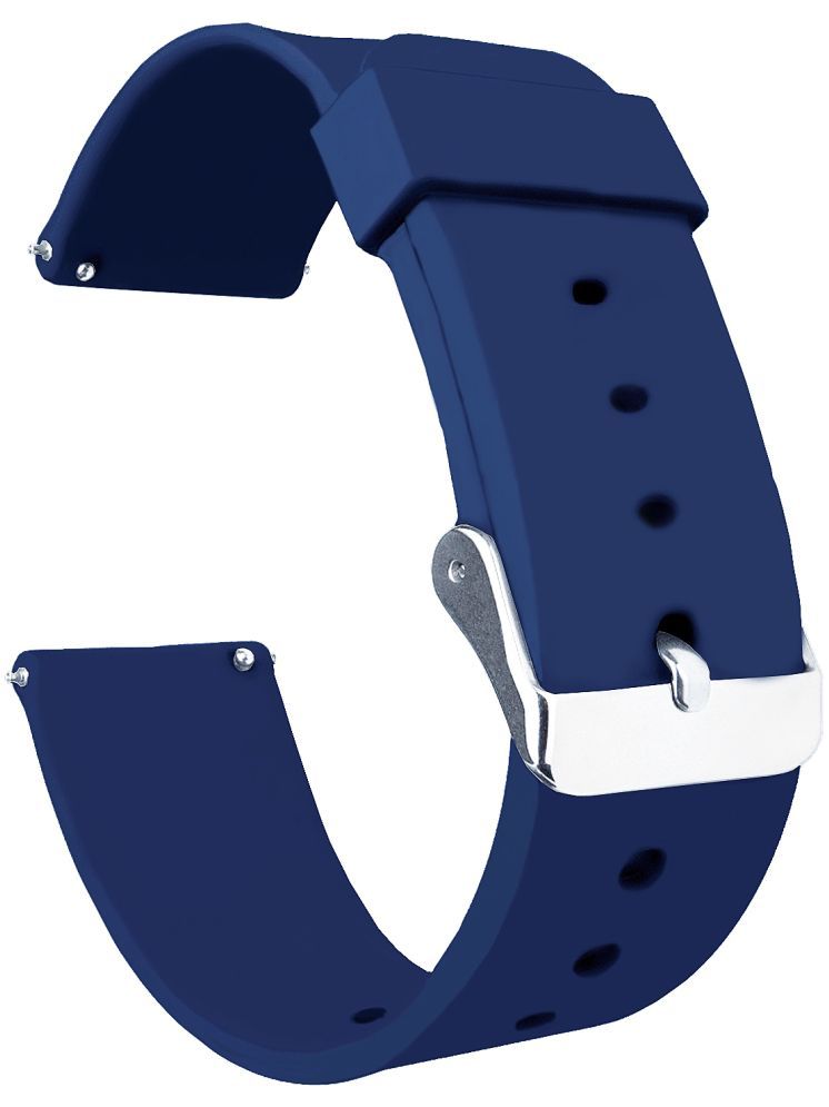     			ACM Watch Strap Silicone Belt 22mm compatible with Boult Trail Smartwatch Casual Classic Band Blue