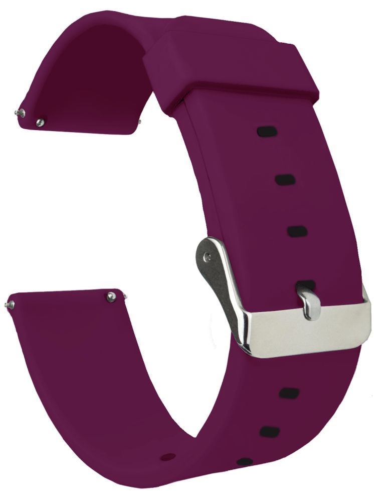     			ACM Watch Strap Silicone Belt 22mm compatible with Noise Noisefit Shield Smartwatch Casual Classic Band Purple