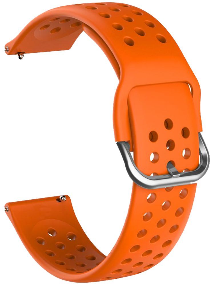     			ACM Watch Strap Silicone Belt 20mm compatible with Honor Choice Smartwatch Breatheable Dot Band Orange