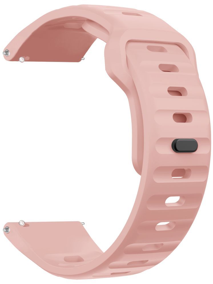     			ACM Watch Strap Sports Silicone Belt 22mm compatible with Fire-Boltt Celestia Bsw154 Smartwatch Breatheable Band Pink