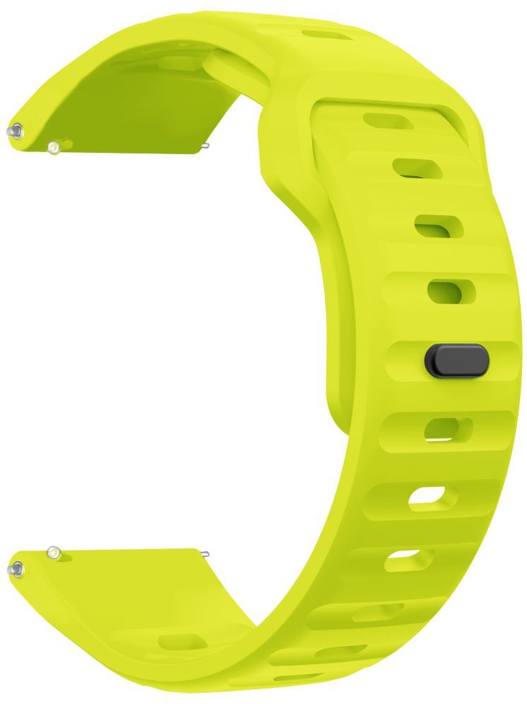     			ACM Watch Strap Sports Silicone Belt 22mm compatible with Noise Colorfit Pulse 3 Max Smartwatch Breatheable Band Fluorescent Green