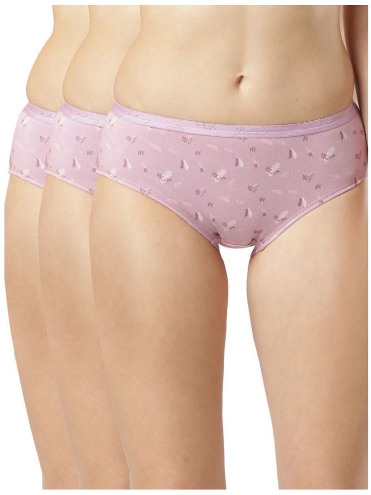     			Jockey 1523 Women High Coverage Cotton Hipster - Light Prints (Pack of 3 - Prints & Colors May Vary)