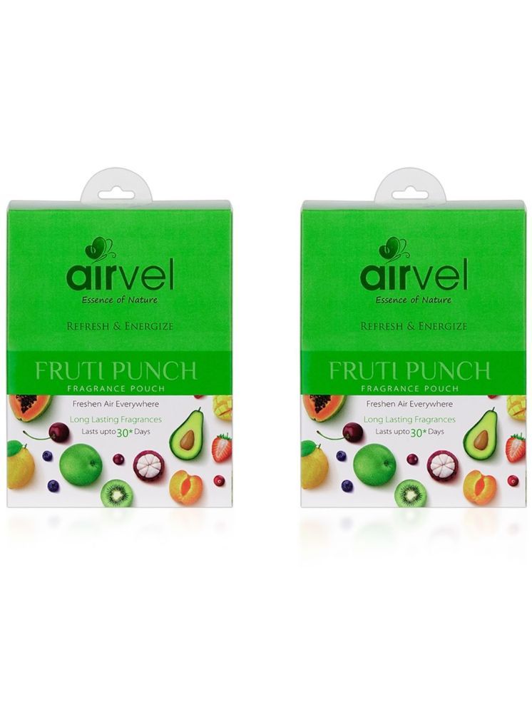     			Airvel Fruti Punch Fragrance Pouch for Bathroom & Toilet Lasts up to 30 Days 10g ( Pack of 12 )