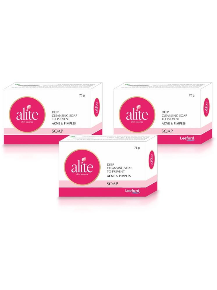     			Alite Anti Acne Soap 1% Salicylic Acid & Tea Tree Oil For Acne, Pimple, Blackhead 75g ( Pack of 3 )