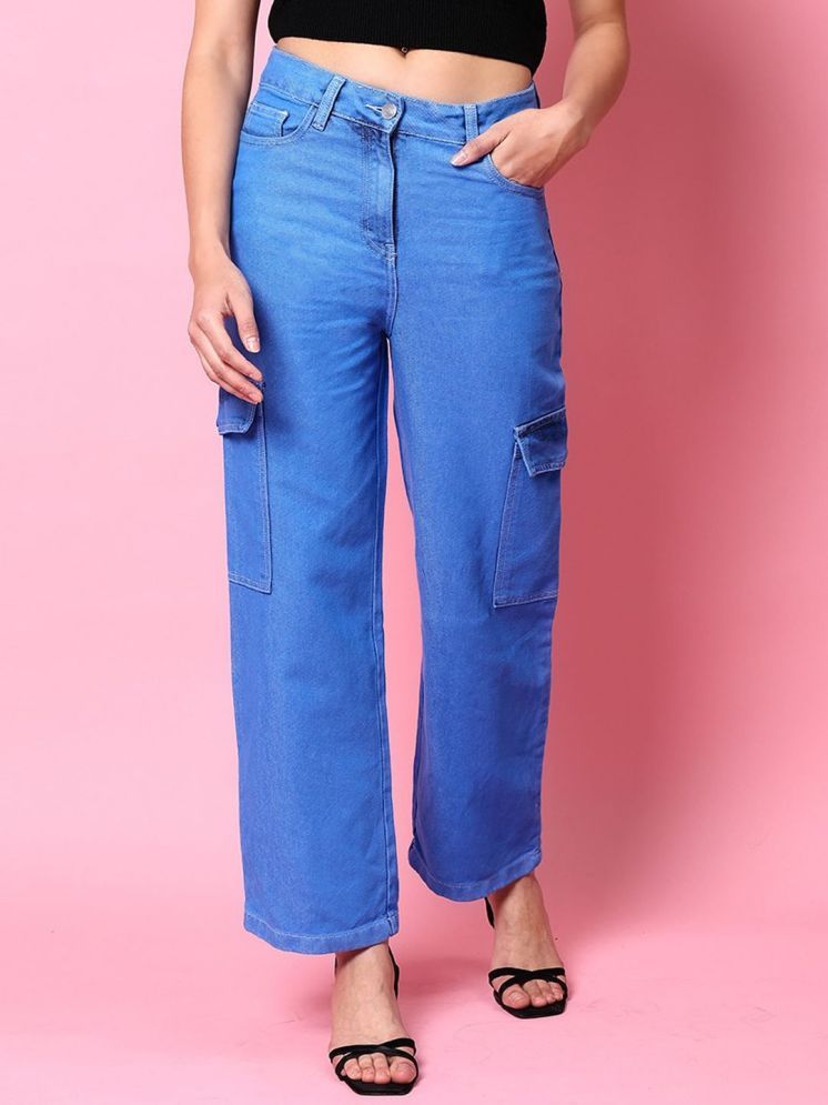     			Freehand - Light blue Cotton Blend Flared Women's Jeans ( Pack of 1 )