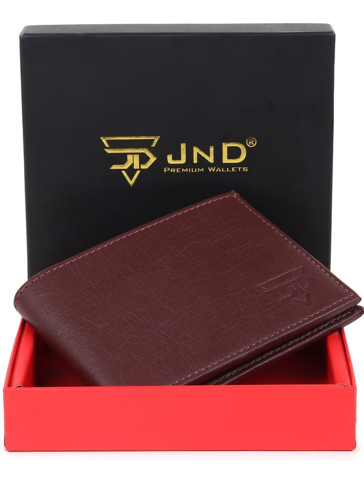     			JND Black PU Men's Regular Wallet ( Pack of 1 )