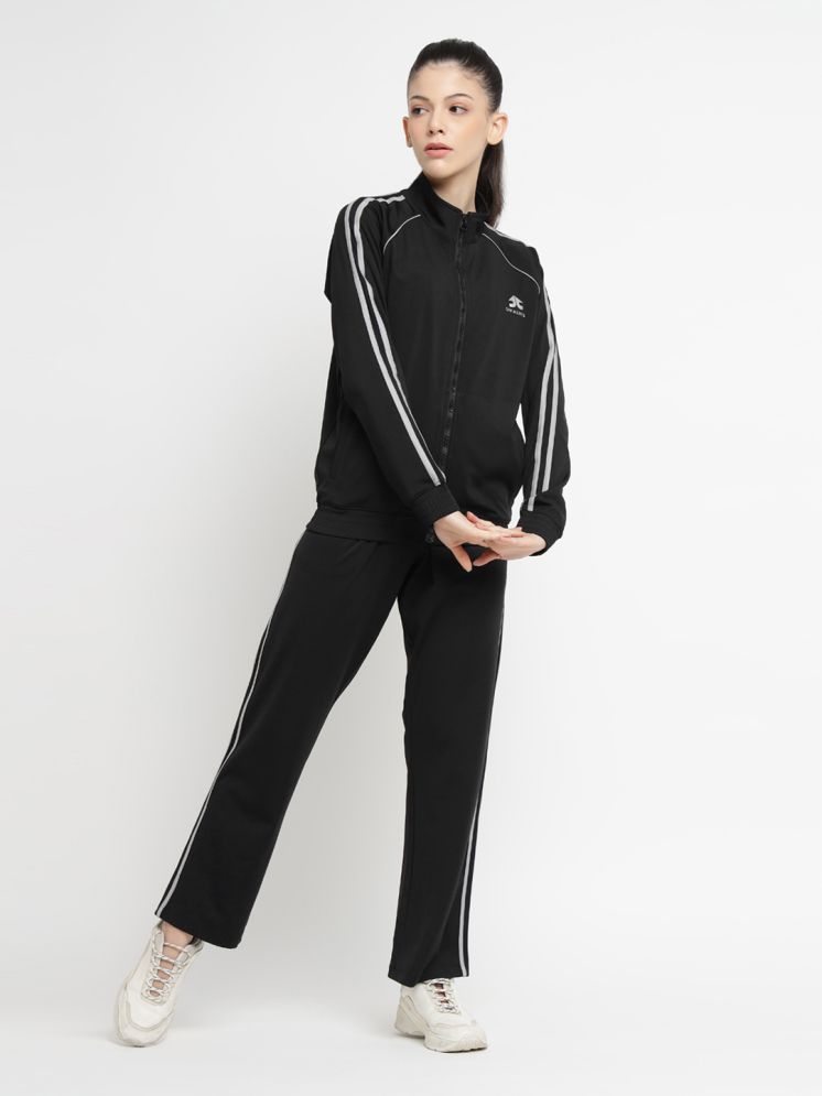     			OFF LIMITS Black Polyester Solid Tracksuit - Pack of 1