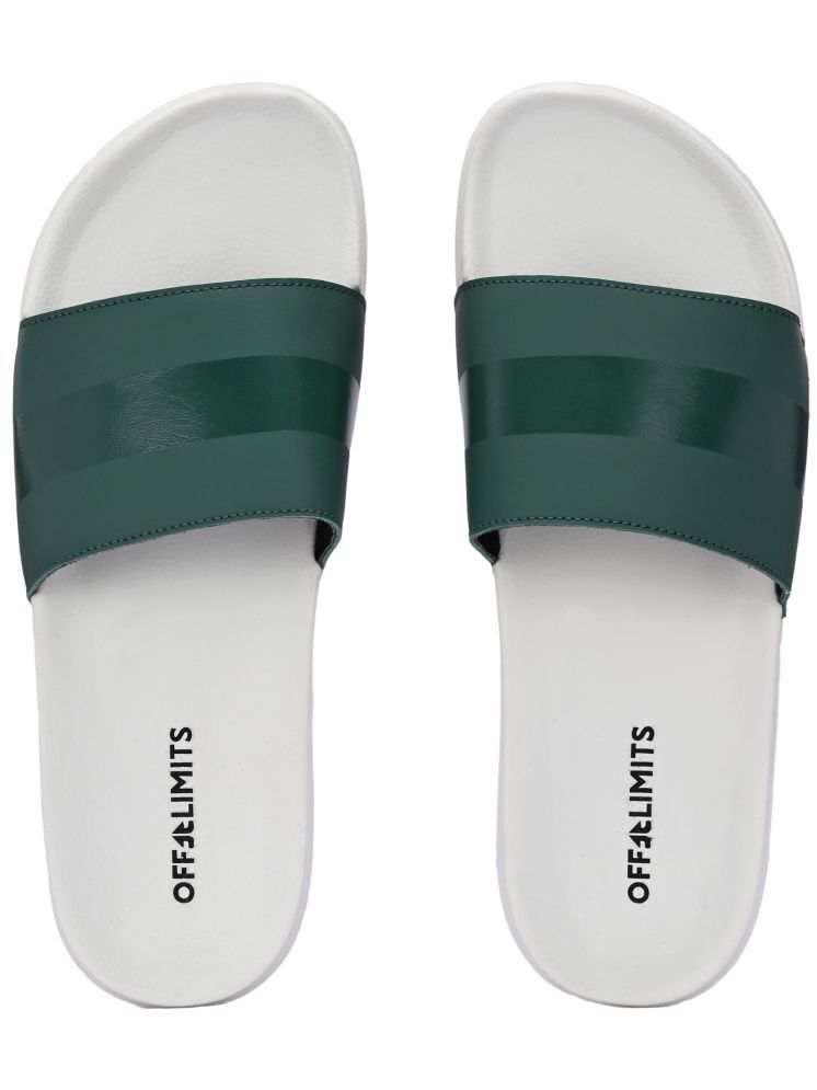     			OFF LIMITS Green Men's Slide Flip Flop