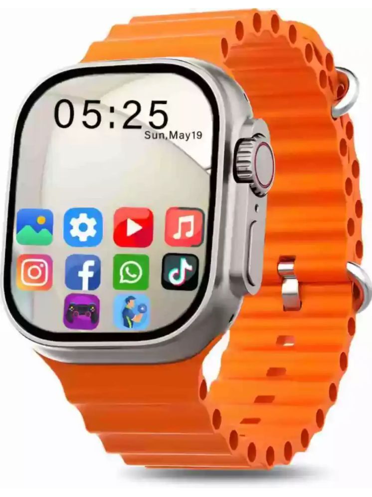     			RD Kart 1.9 inch IPS BT Calling Smart Watch with Strap Upto 1-2 days Backup ( Orange )