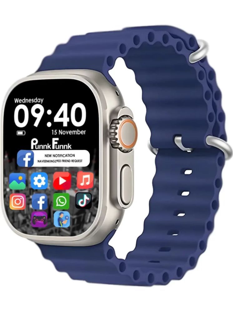     			RD Kart 1.9 inch IPS BT Calling Smart Watch with Strap Upto 1-2 days Backup ( Blue )