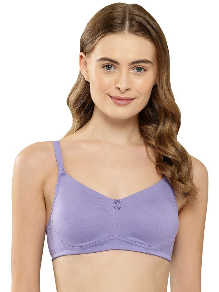     			Leading Lady Pack of 1 Cotton Non Padded T-Shirt Bra For Women ( Mauve )