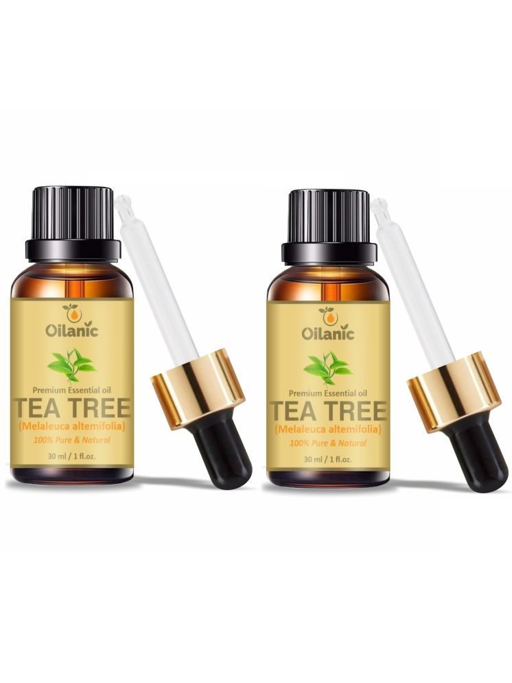     			Oilanic Tea Tree Stress Relief Essential Oil Green With Dropper 30 mL ( Pack of 2 )