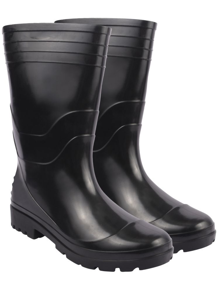     			UniStar Gum Boot Black Safety Shoes