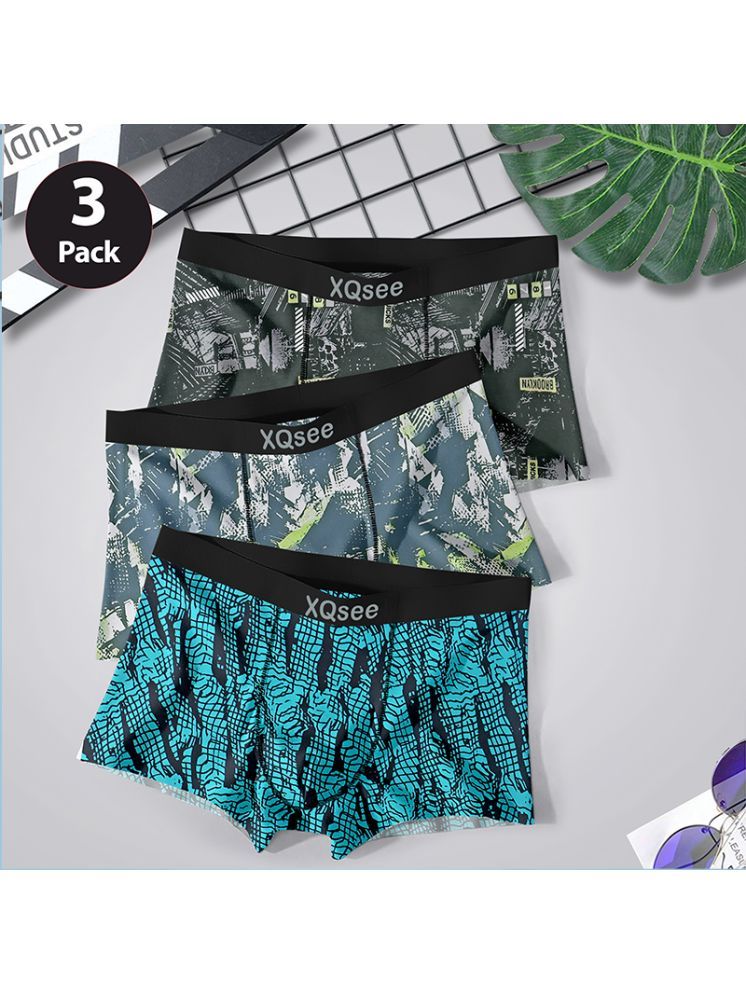     			Xqsee Pack of 3 Nylon Trunks For Men's ( Multicolor1 )