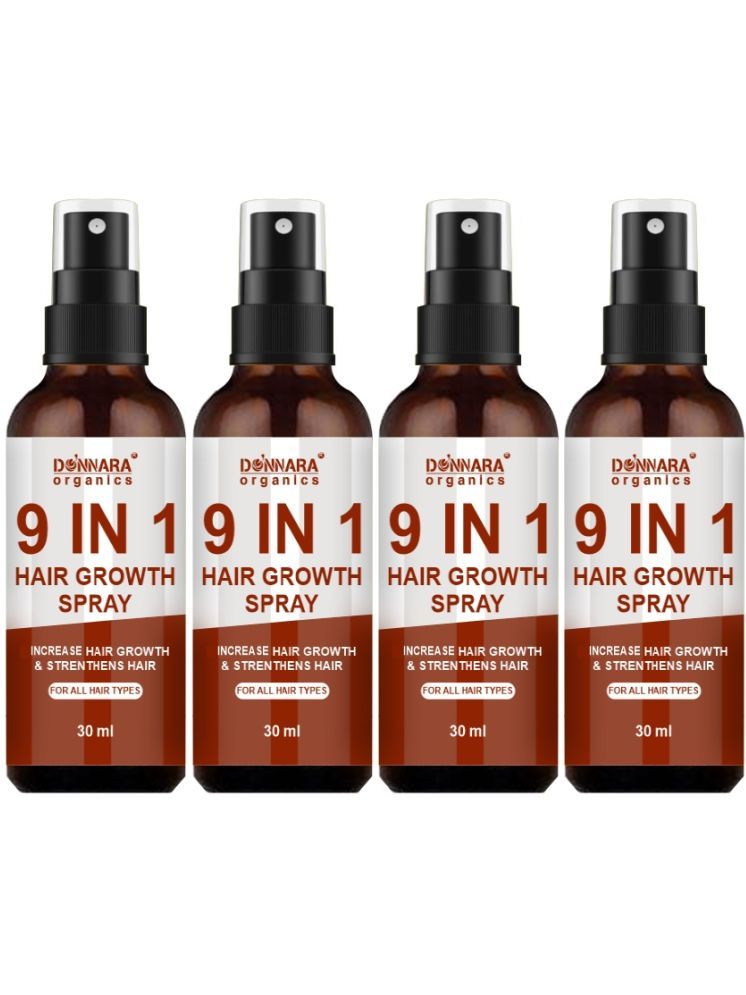     			Donnara Organics 9in1 HairGrowthSpray Hair Serum 30 mL Pack of 4