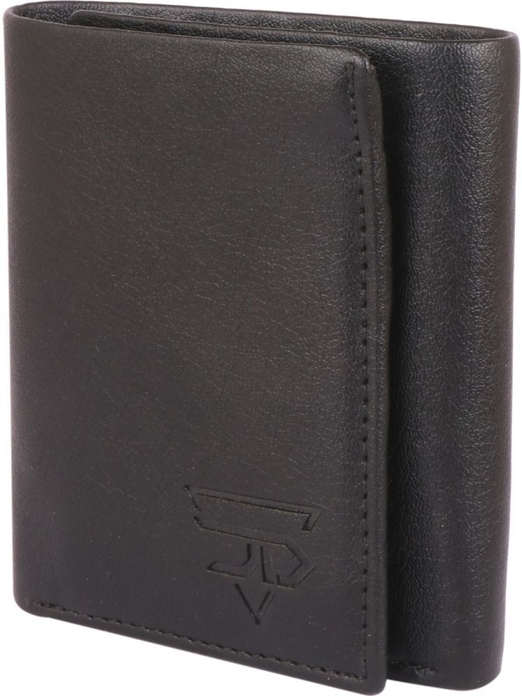     			JND Black PU Men's Regular Wallet ( Pack of 1 )