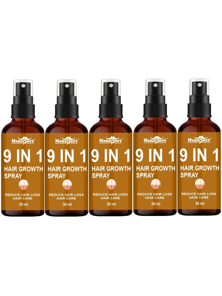     			Mensport 9in1 HairGrowthSpray Hair Serum 30 mL Pack of 5