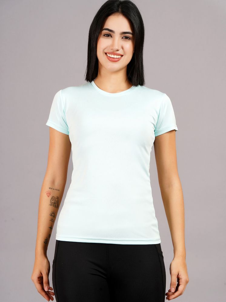     			NEVER LOSE Off White Polyester Compression - Single