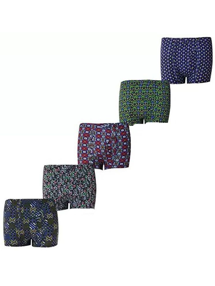     			Cavenders Pack of 5 Nylon Trunks For Men's ( Multicolor )