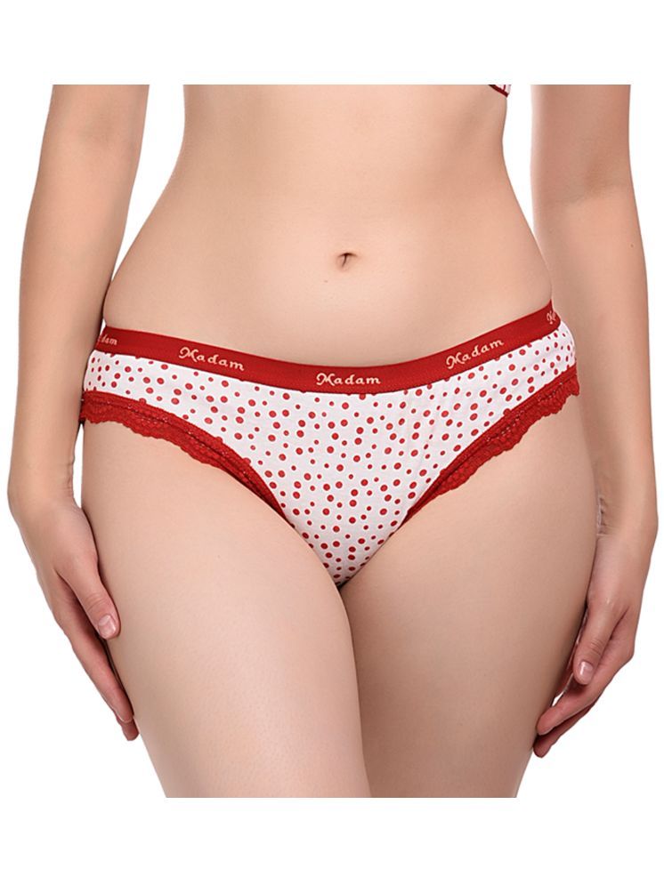     			Madam Pack of 1 Cotton Bikini For Women ( Red )