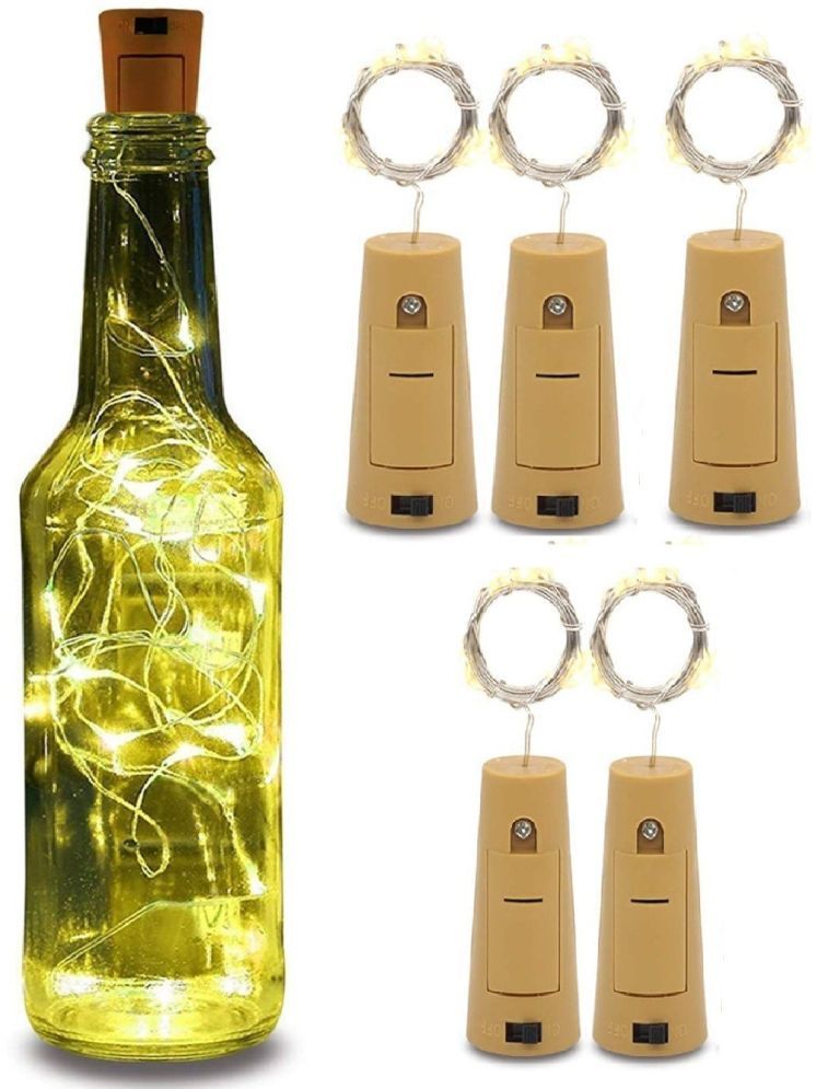     			ZESTRUM Gold 3M Cork light ( Pack of 5 )