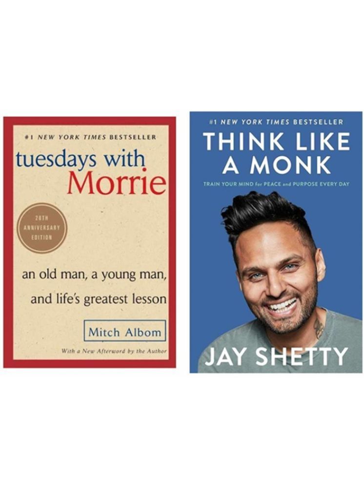     			2 Book Set- Tuesday with morrie, Think like a monk