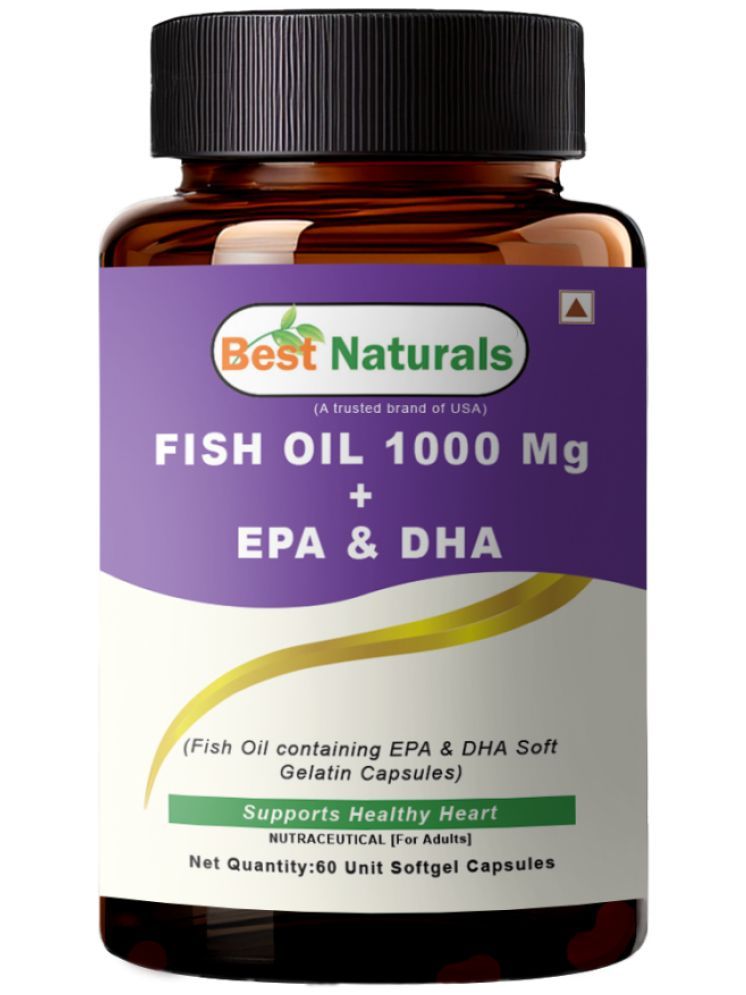     			Best Naturals Fish Oil 1000 Mg Softgel Capsule EPA & DHA Omega-3 Fish Oil Supplement 60 No.s