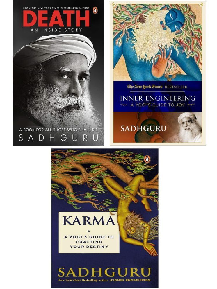     			Death + Inner Engineering + Karma: Sadhguru 3 Books Set (English, Paperback)