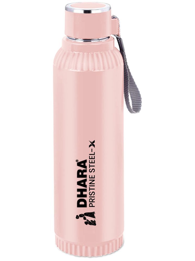     			Dhara Stainless Steel Quench 900 Pink Stainless Steel Water Bottle 700 mL ( Set of 1 )